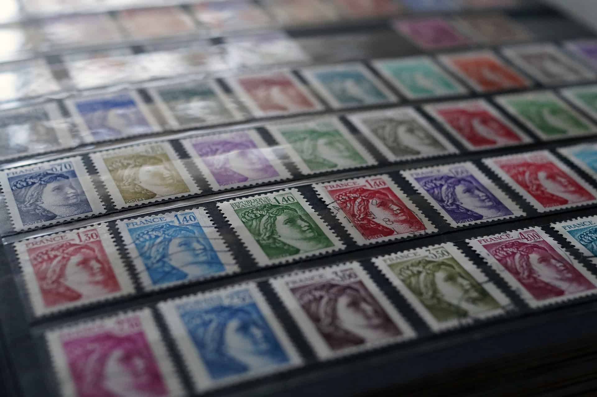 Collection de timbres courants